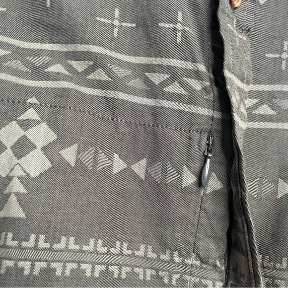 Mountain Khakis Gray Aztec Stash Flannel Shirt Long Sleeve Button XL Mens - Picture 4 of 9